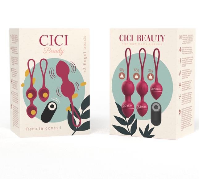 CICI BEAUTY - KIT 3 PERLES DE KEGEL VIBRANTES