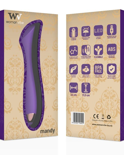 WOMANVIBE - VIBRATEUR RECHARGEABLE EN SILICONE