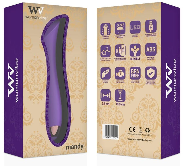 WOMANVIBE - VIBRATEUR RECHARGEABLE EN SILICONE