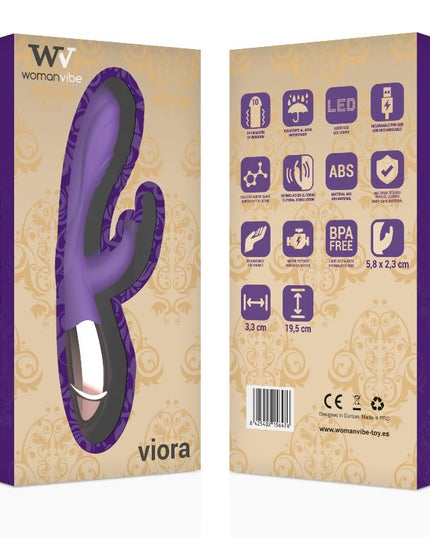 WOMANVIBE - VIBROMASSEUR STIMULATEUR EN SILICONE