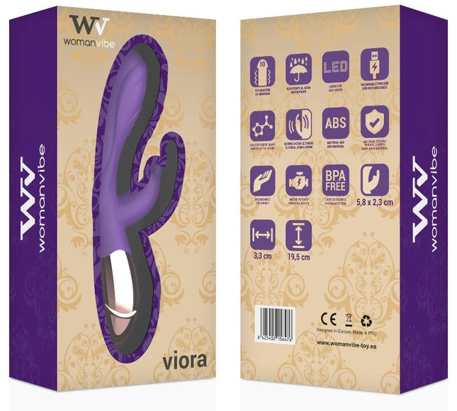WOMANVIBE - VIBROMASSEUR STIMULATEUR EN SILICONE