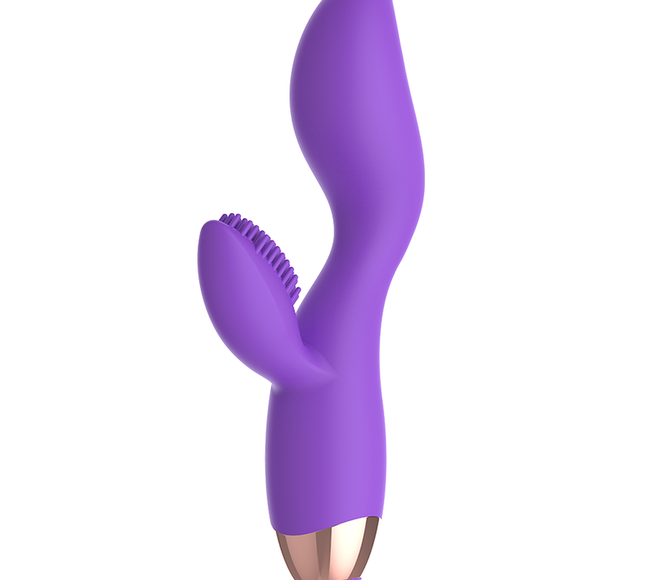 WOMANVIBE - VIBRATEUR DOUBLOE MOTEUR EN SILICONE