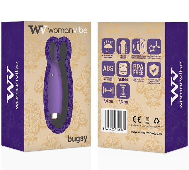WOMANVIBE - VIBROMASSEUR LAPIN EN SILICONE